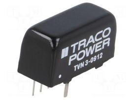 Converter: DC/DC | 3W | Uin: 4.5÷13.2V | Uout: 12VDC | Iout: 250mA | SIP8