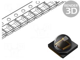 IR transmitter | 3535 | 840-870nm | transparent | 1400mW | 80° | 1A