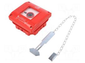Safety switch: fire warning hand switch | Series: OP1 | IP65