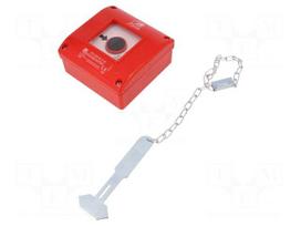Safety switch: fire warning hand switch | Series: OP1 | IP65