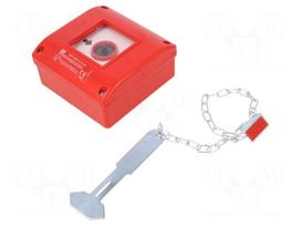 Safety switch: fire warning hand switch | Series: OP1 | IP65
