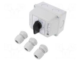 Switch: star-delta cam switch | Stabl.pos: 3 | 25A | 0-Y-Δ | Poles: 3