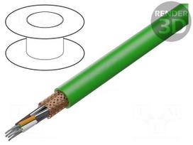Wire | SF/UTP,ETHERLINE® HEAT | 5e | stranded | Cu | 4x2x24AWG | PUR