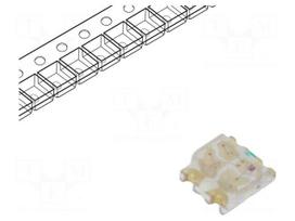 LED | SMD | RGB | 1.6x1.5x0.5mm | 120° | 2.6÷3.4/2.4÷3.4/1.6÷2.4V | 30mA