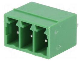 Pluggable terminal block | 3.5mm | ways: 3 | straight | socket | male