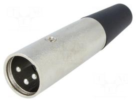 Plug | XLR | male | PIN: 3 | straight | for cable