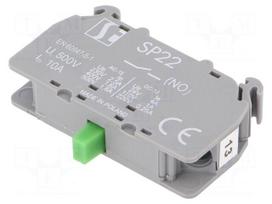 Contact block | NO | 2.5A/230VAC | 4A/24VDC | 22mm | DIN