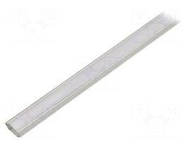 Profiles for LED modules | white | angular | natural | L: 1000mm | 45°