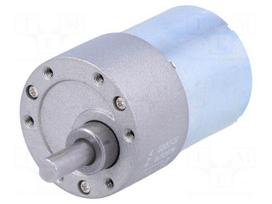 Motor: DC | with gearbox | 6÷12VDC | 5.5A | Shaft: D spring | 330rpm