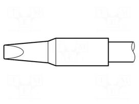 Tip | chisel | 2.7x1mm | longlife