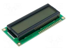 Display: LCD | alphanumeric | FSTN Positive | 16x2 | grey | LED | PIN: 16