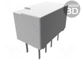 Relay: electromagnetic | DPDT | Ucoil: 24VDC | 2A | 0.5A/125VAC | IM