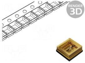 LED | UV-C | 120° | 80mA | 800mW | λd: 270÷280nm | 4.5÷7.5VDC | SMD