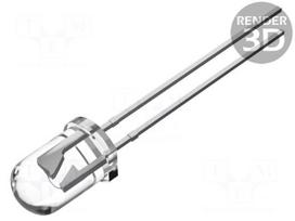 LED | red | 5mm | blinking | 5800÷6500mcd | 30° | 3÷5VDC | 20mA