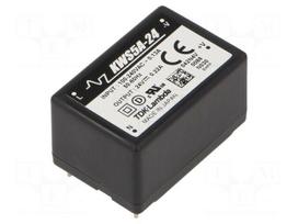 Converter: AC/DC | 5.3W | Uin: 85÷265VAC,120÷370VDC | Uout: 24VDC