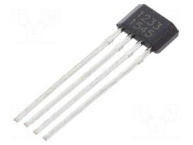 Sensor: Hall | SIP4 | -55÷55Gs | Usup: 3.5÷24VDC