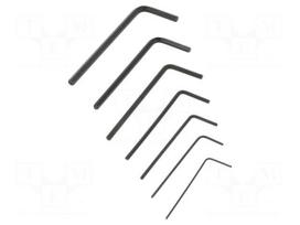 Wrench: hex key-set | HEX 0.7mm,HEX 0.89mm | 7pcs.