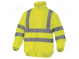 Wind jacket | Size: L | yellow | RENO HV | with removable sleeves