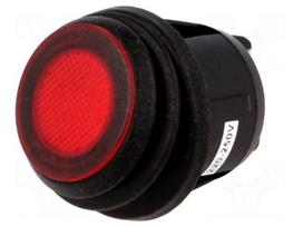 ROCKER | DPST | Pos: 2 | ON-OFF | 20A/12VDC | red | IP65 | LED | R13-244-AC