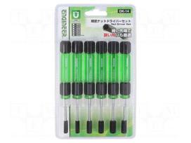Screwdriver: precision-set | 6-angles socket | Equipment: stand