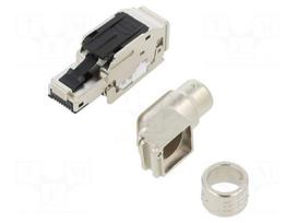 Connector: RJ45 | plug | data transfer | PIN: 4 | Cat 5 | shielded | 8p4c
