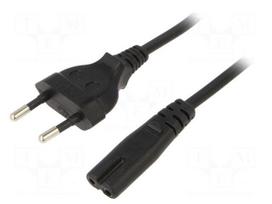 Cable | 2x0.75mm2 | CEE 7/16 (C) plug,IEC C7 female | PVC | 1.8m