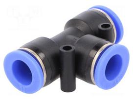 Push-in fitting | T-tap splitter | -0.95÷15bar | PBT | BLUELINE