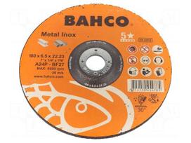 Grinding wheel | Ø: 180mm | Disc thick: 6.5mm | Holder: assembly hole