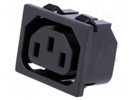 Connector: AC supply | socket | female | power supply | 10A | C13 (F)