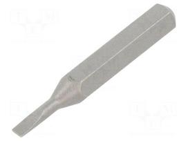 Screwdriver bit | slot | 1.8x0.3mm | Socket size: 4mm | MICRO