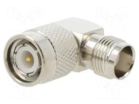 Coupler | angled 90° | 50Ω | gold-plated | POM | TNC male,TNC female