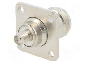 Adapter | N socket,SMA socket | Insulation: PTFE | 50Ω