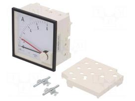 Ammeter | on panel | I AC: 0÷5A | Class: 3 | 300V | BA39 | 96x96x64mm