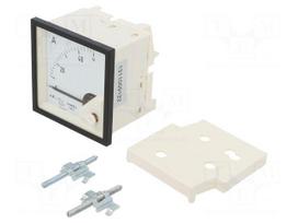 Ammeter | on panel | I AC: 0÷50A | True RMS | Class: 1.5 | 40÷72Hz | 600V