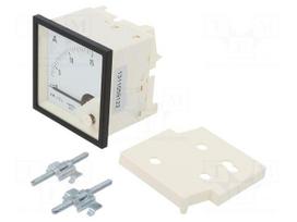 Ammeter | on panel | I AC: 0÷15A | True RMS | Class: 1.5 | 40÷72Hz | 600V