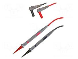 Test lead: kit | probe tip x2,angular banana plug 4mm x2 | PVC