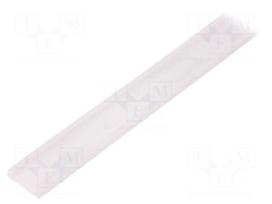 Cover for LED profiles | white | 20m | Kind of shutter: F | push-in