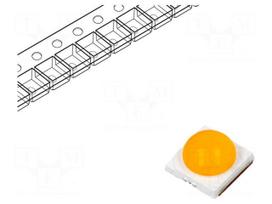 Power LED | amber (PC amber) | EMITER | 130° | 1000mA | 90÷194lm | 4W