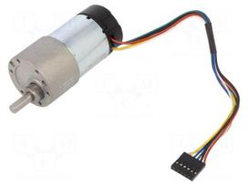 Motor: DC | with gearbox | 6÷12VDC | 5.5A | Shaft: D spring | 100rpm