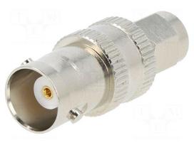 Adapter | BNC socket,SMA plug | Insulation: PTFE | 50Ω