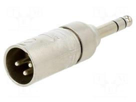 Plug | PIN: 3 | for cable | straight | gold-plated | Connector: XLR | male