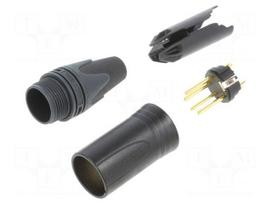 Connector: XLR | plug | male | XX | 10A | PIN: 4 | straight | for cable