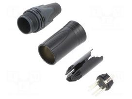 Connector: XLR | plug | male | XX | 10A | PIN: 4 | straight | for cable