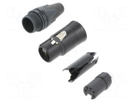 Connector: XLR | plug | female | XX | 7.5A | PIN: 5 | straight | for cable