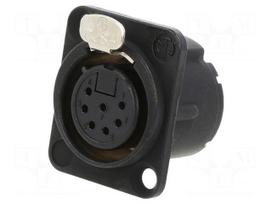Connector: XLR | socket | female | PIN: 7 | straight | with push button