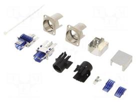 Coupler | socket | etherCON | PIN: 8 | Cat 6 | RJ45 socket,both sides