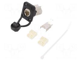 Connector: RJ45 | socket | etherCON | PIN: 8 | Cat 6 | shielded | 8p8c