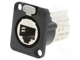 Coupler | socket | etherCON | PIN: 8 | Cat 6 | shielded | gold-plated