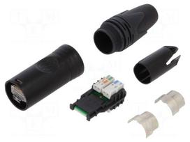Connector: RJ45 | etherCON | PIN: 8 | Cat 6a | for cable | straight | male