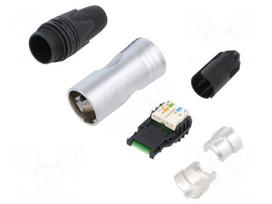 Connector: RJ45 | etherCON | PIN: 8 | Cat 6a | for cable | straight | male
